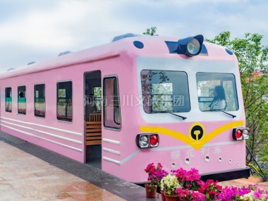 櫻花無動力列車,景區櫻花無動力列車廠家,旅游櫻